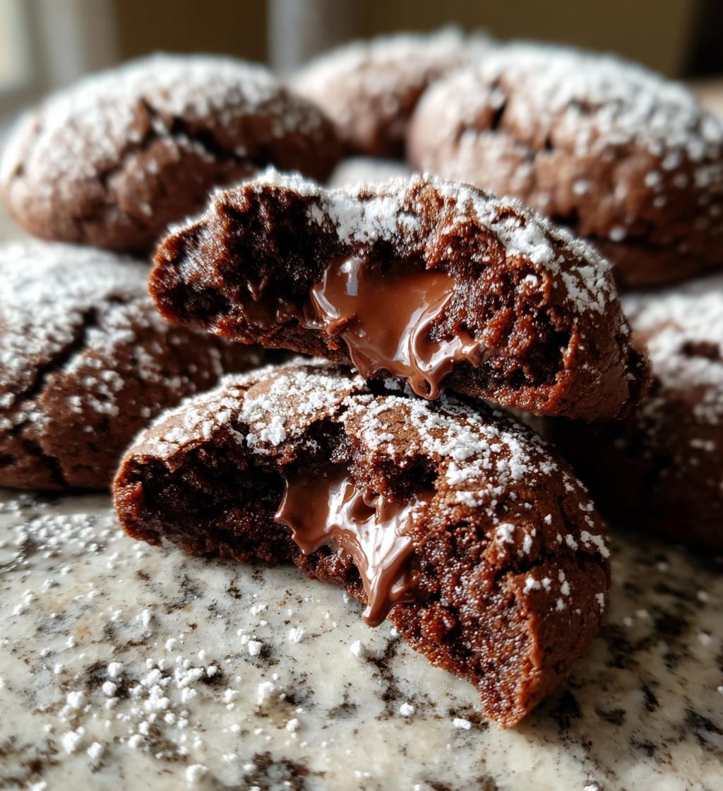 chocolate lava cake cookies - detail 1