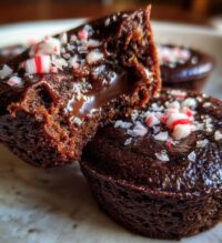 chocolate peppermint cookie cups