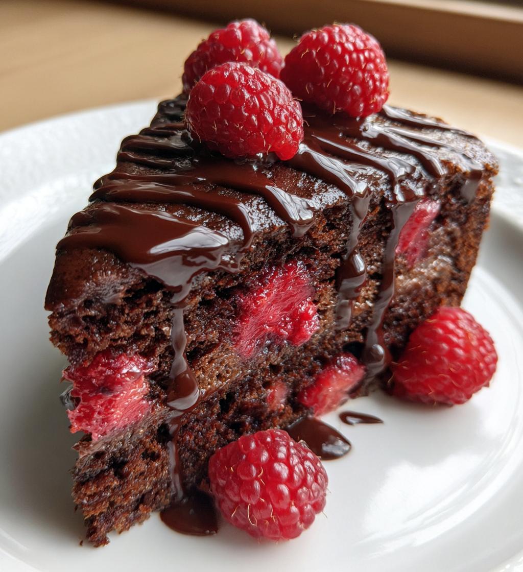 chocolate raspberry cake 2