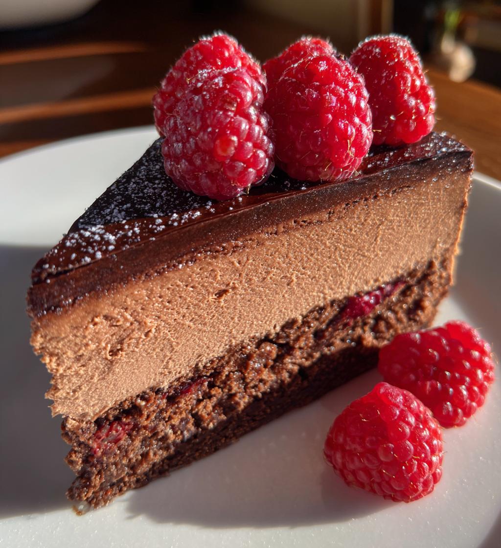 chocolate raspberry mousse cake