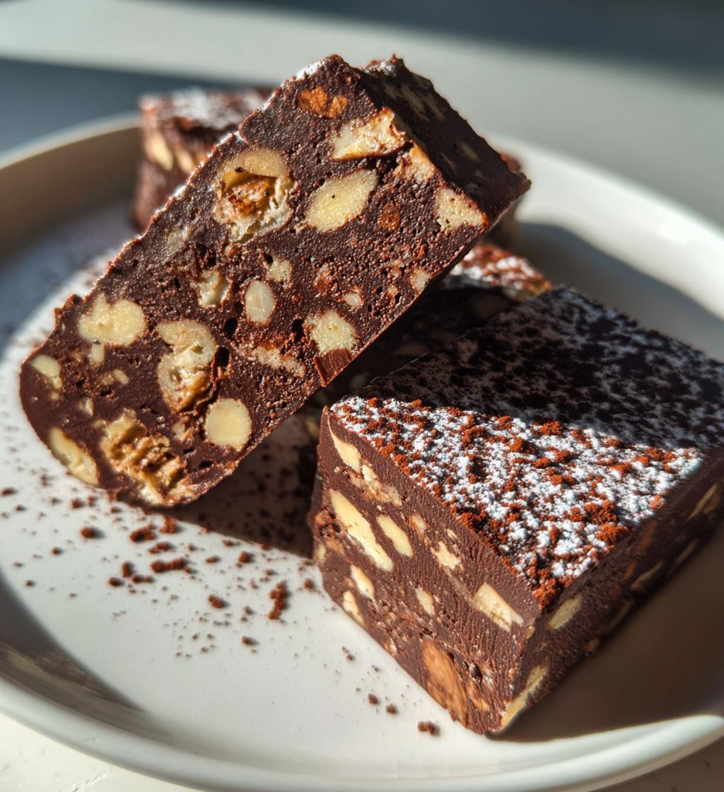 chocolate salami - detail 1