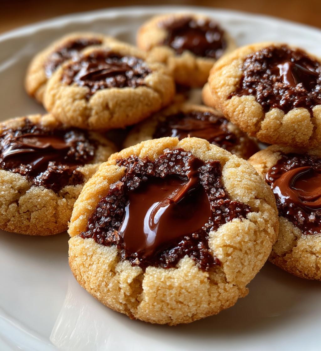 chocolate thumbprint cookies