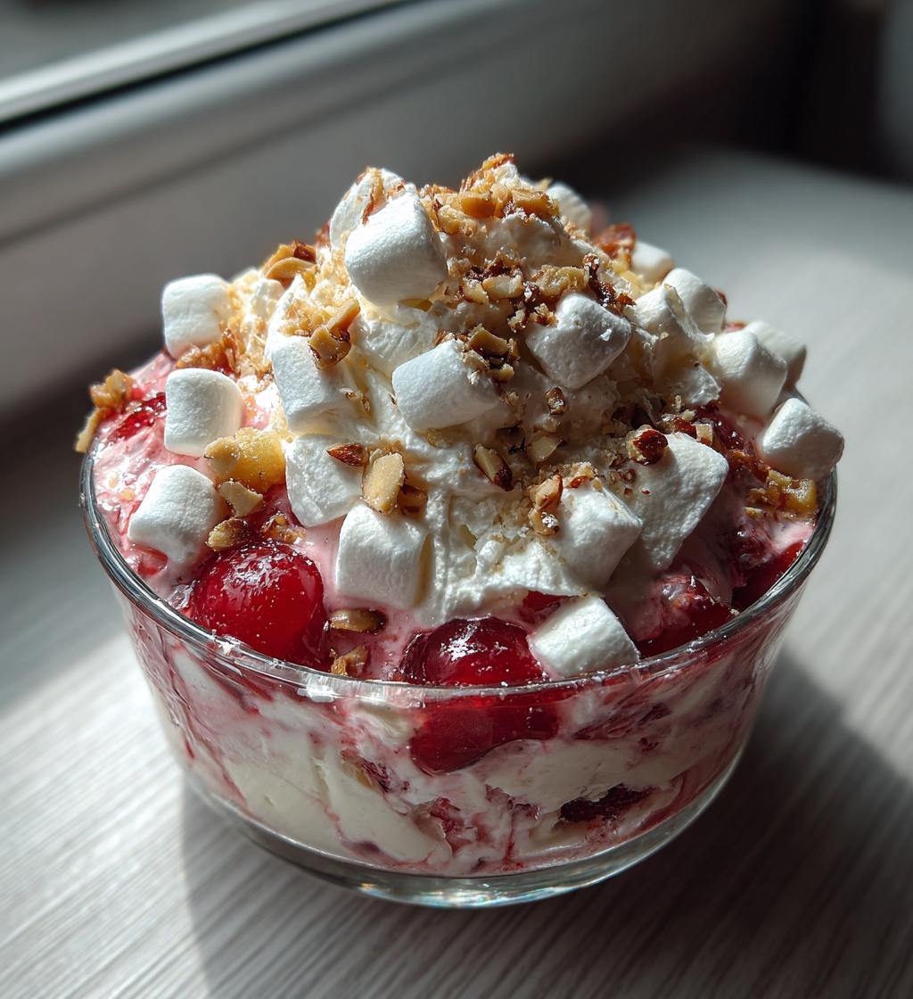 christmas cherry fluff