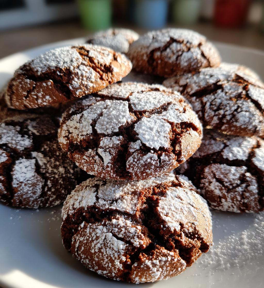 christmas crinkle cookies - detail 1