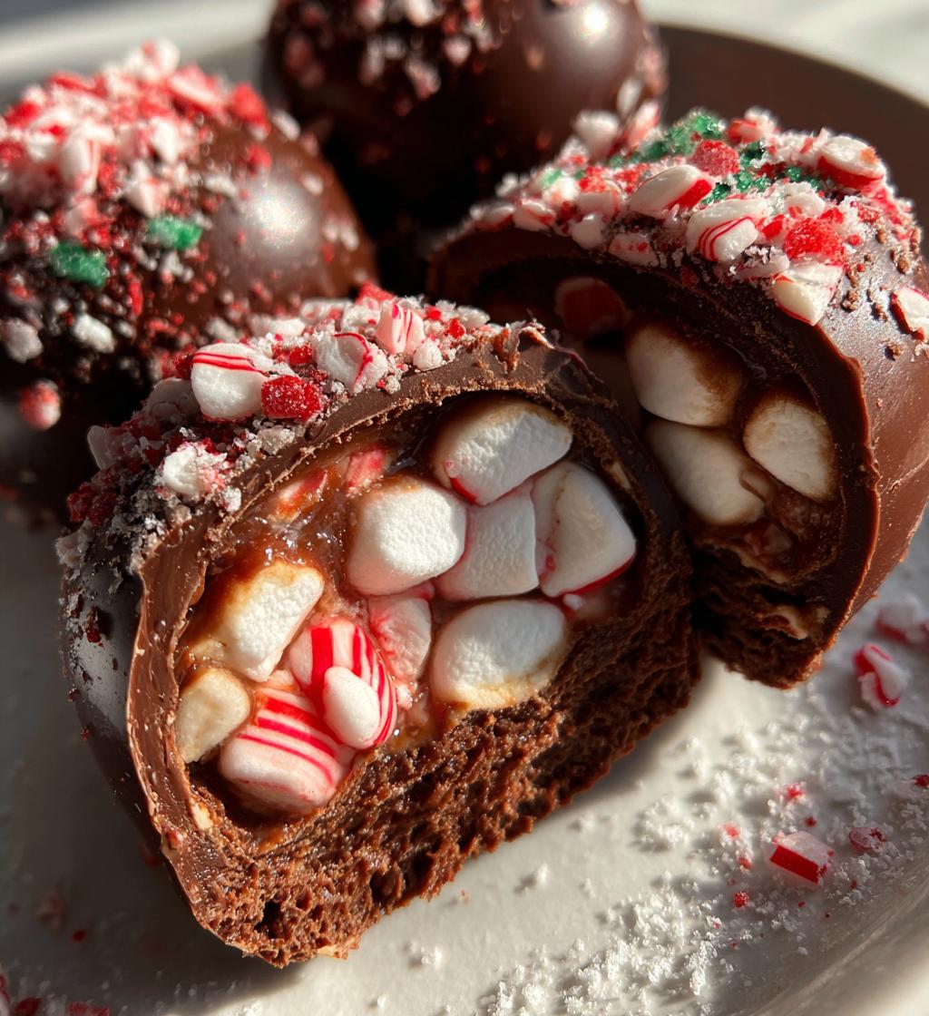 christmas hot cocoa bombs - detail 1