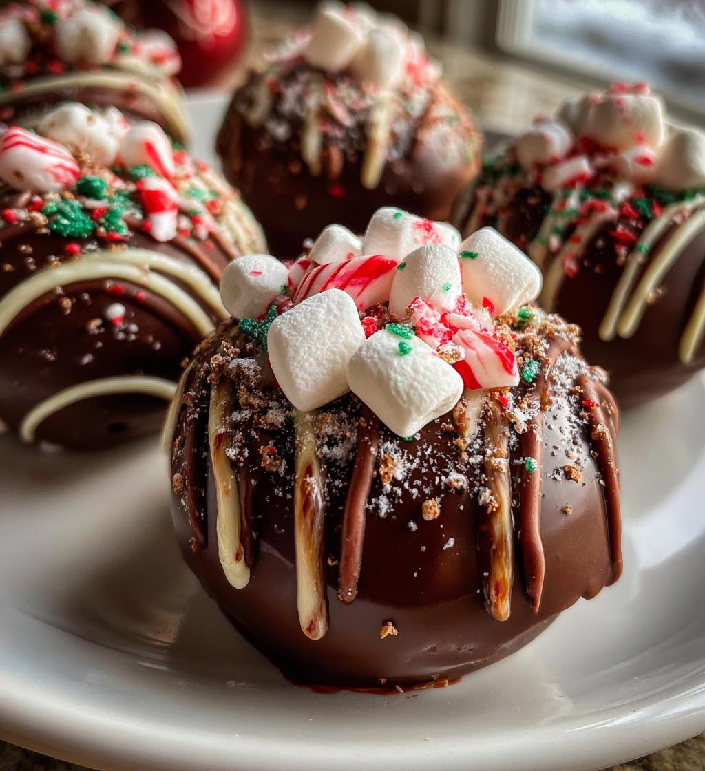 christmas hot cocoa bombs