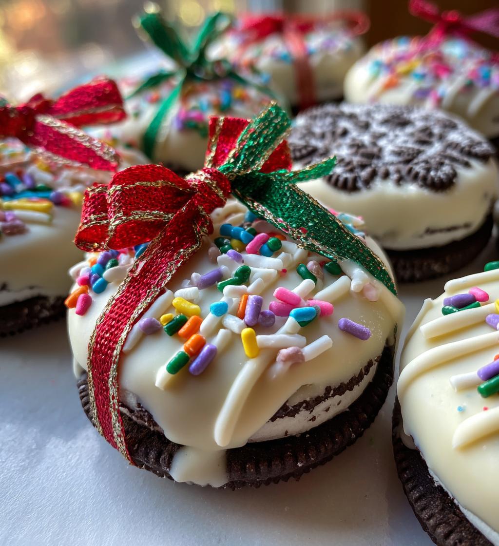 christmas oreo ornaments