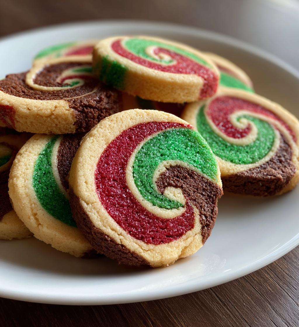 christmas pinwheel cookies - detail 1