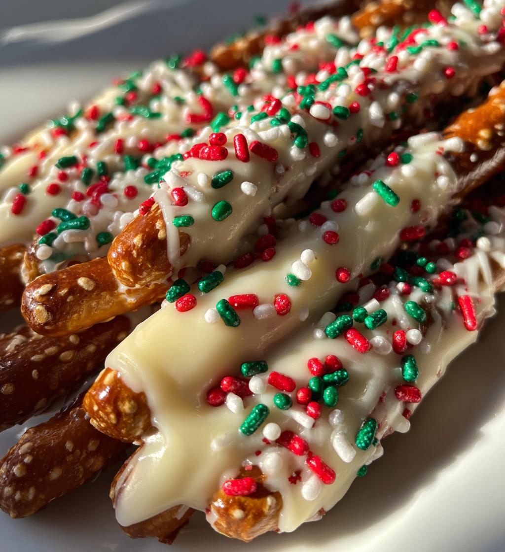 christmas pretzel rods recipe