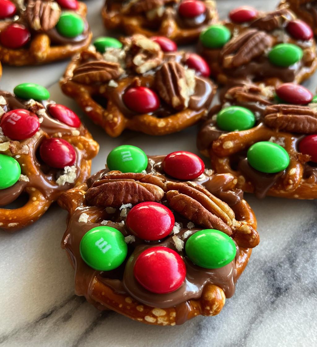 christmas rolo pretzels - detail 1