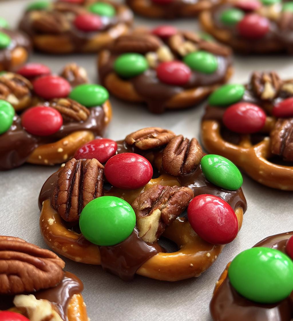 christmas rolo pretzels