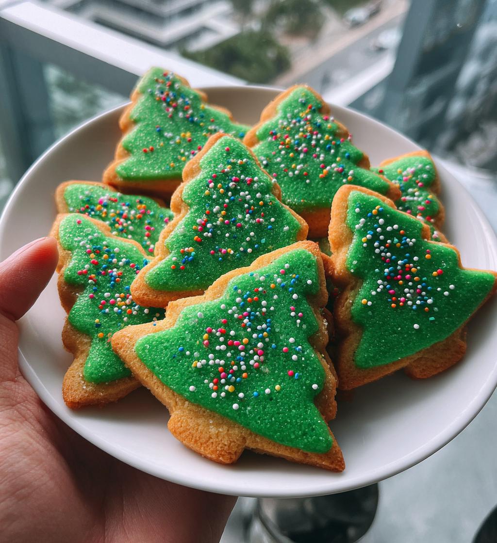 christmas tree cookies - detail 1