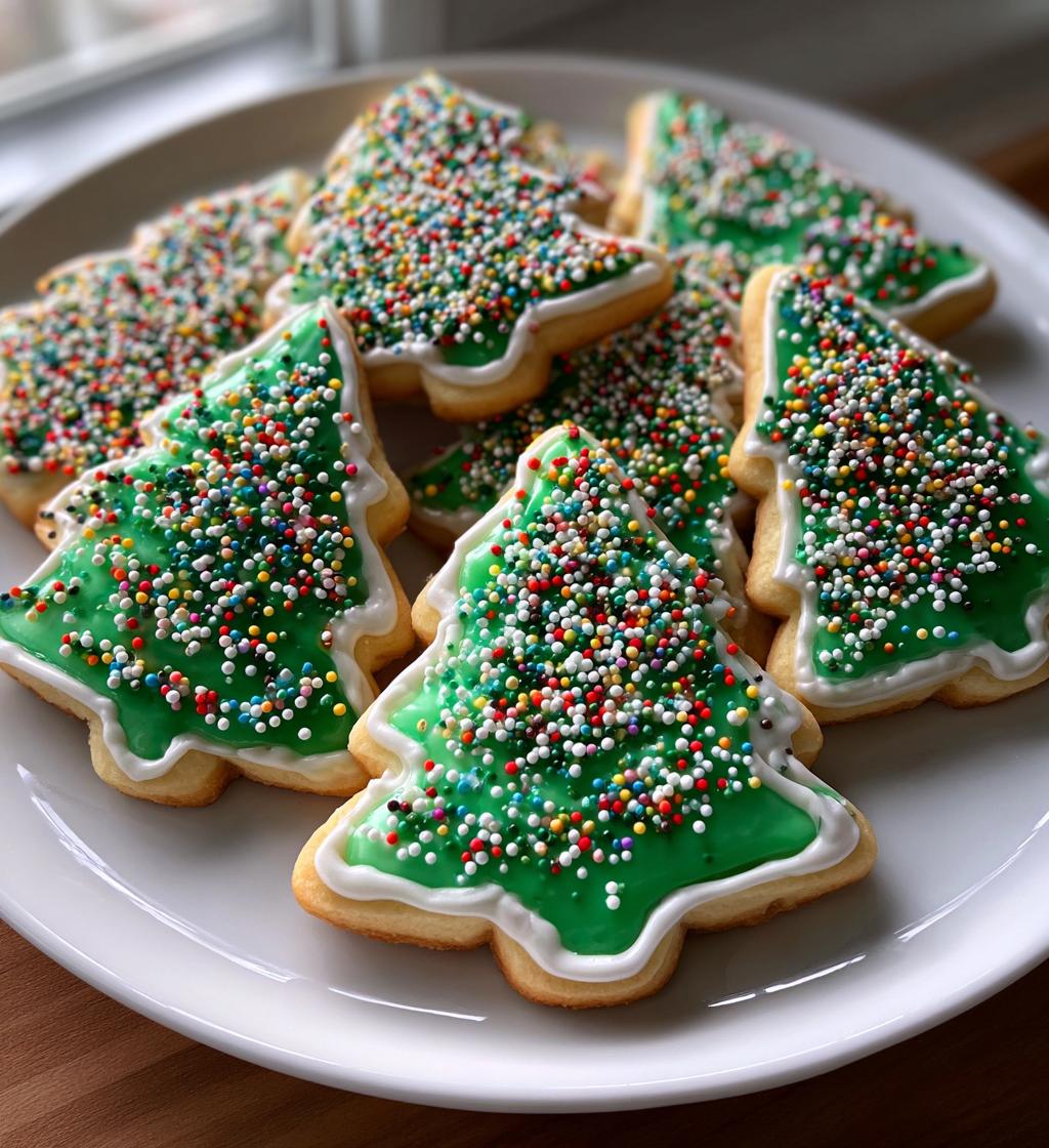 christmas tree cookies