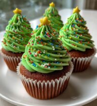 christmas tree cupcakes