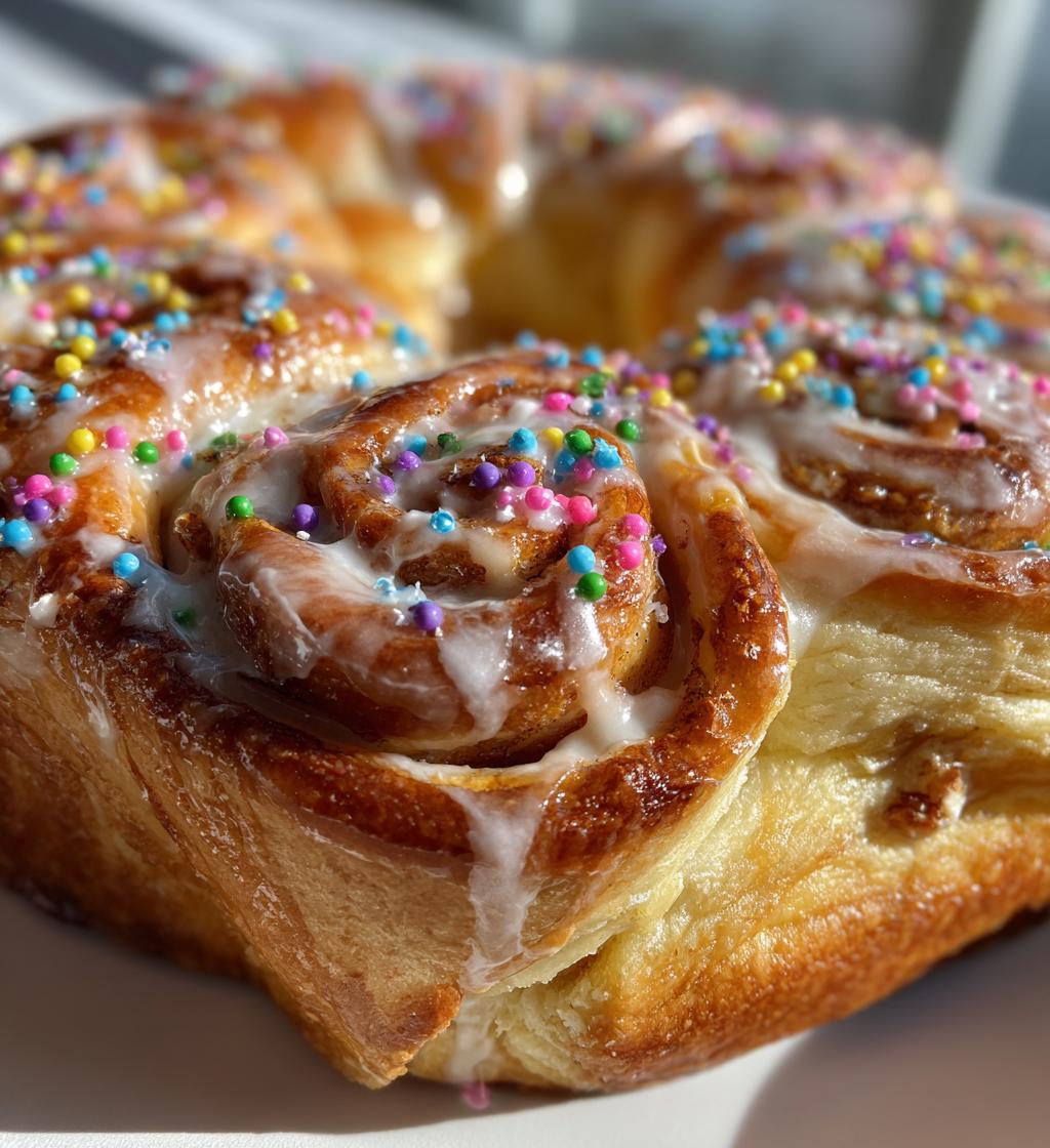 cinnamon roll king cake - detail 1