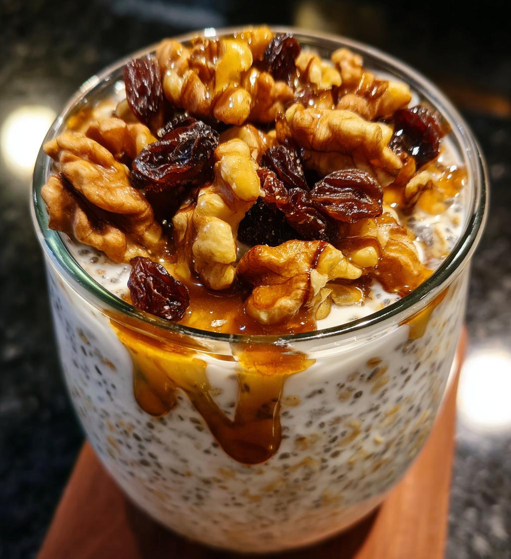 cinnamon roll overnight oats - detail 1