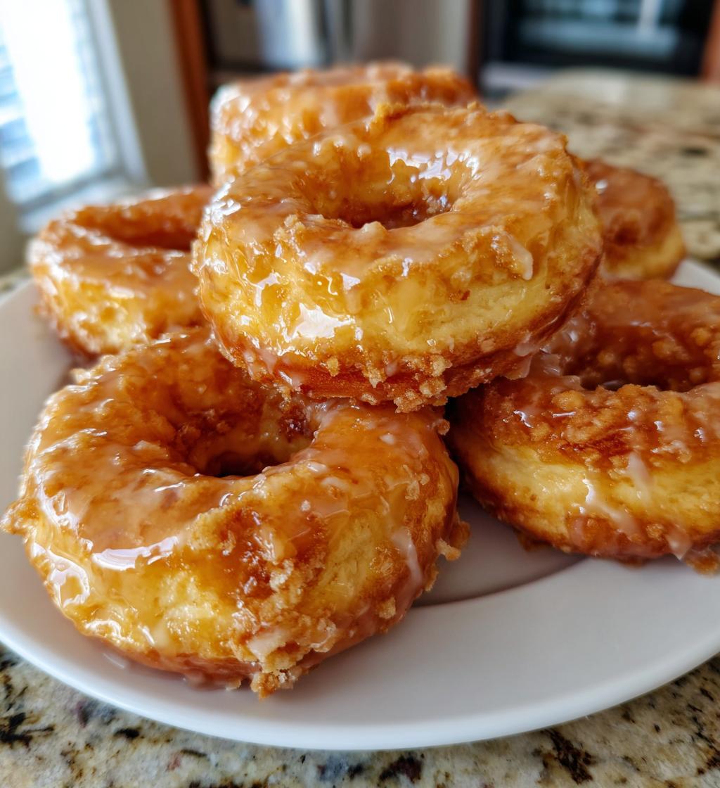 classic peach cobbler cheesecake donuts