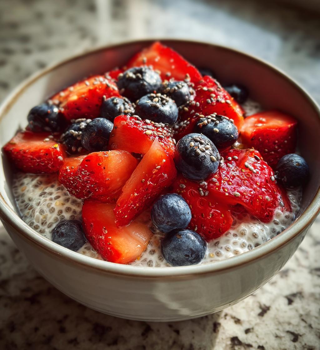 coconut milk chia pudding - detail 1