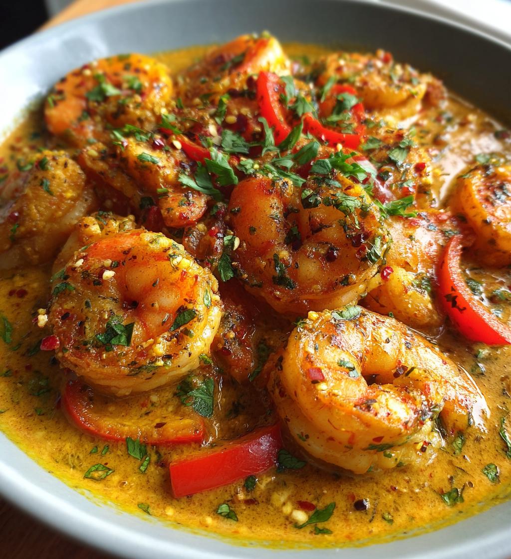 coconut prawn curry - detail 1