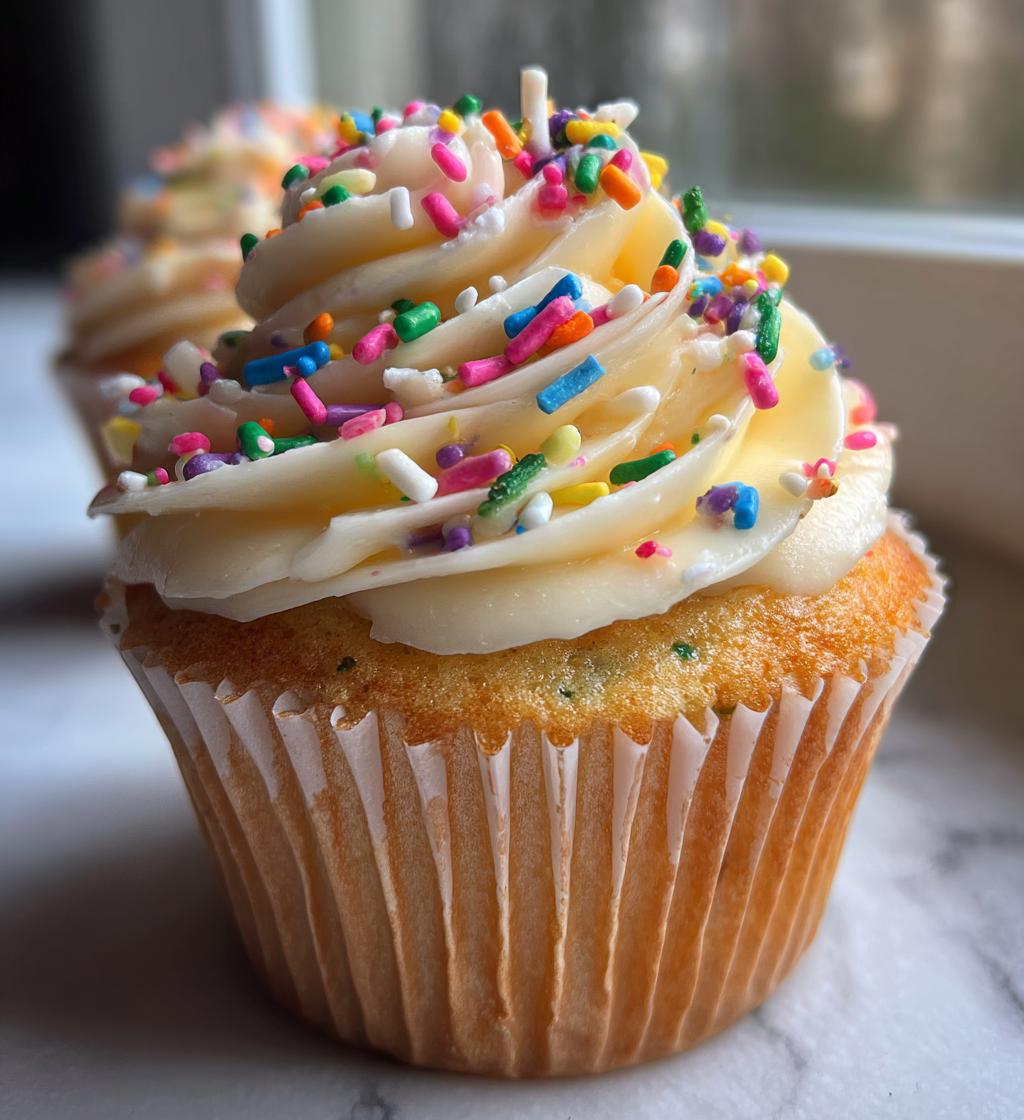confetti cupcakes