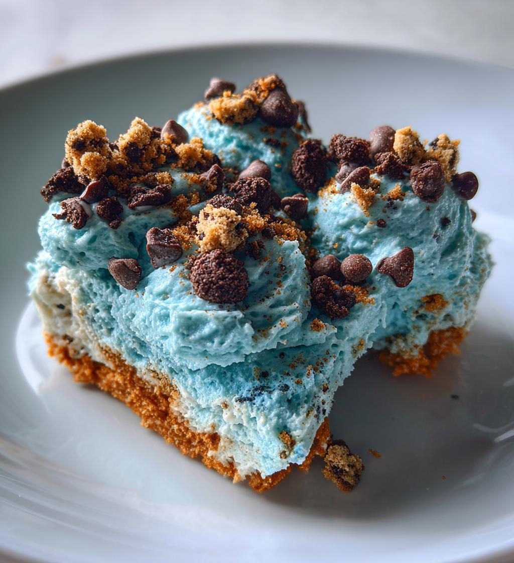 cookie monster fluff - detail 1