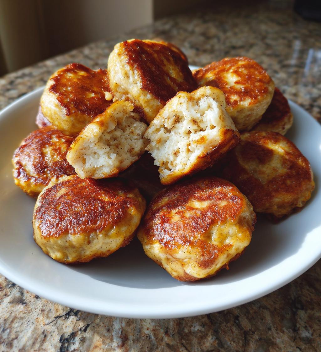 cottage cheese banana oat protein pancake bites - detail 1