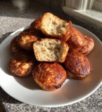 cottage cheese banana oat protein pancake bites