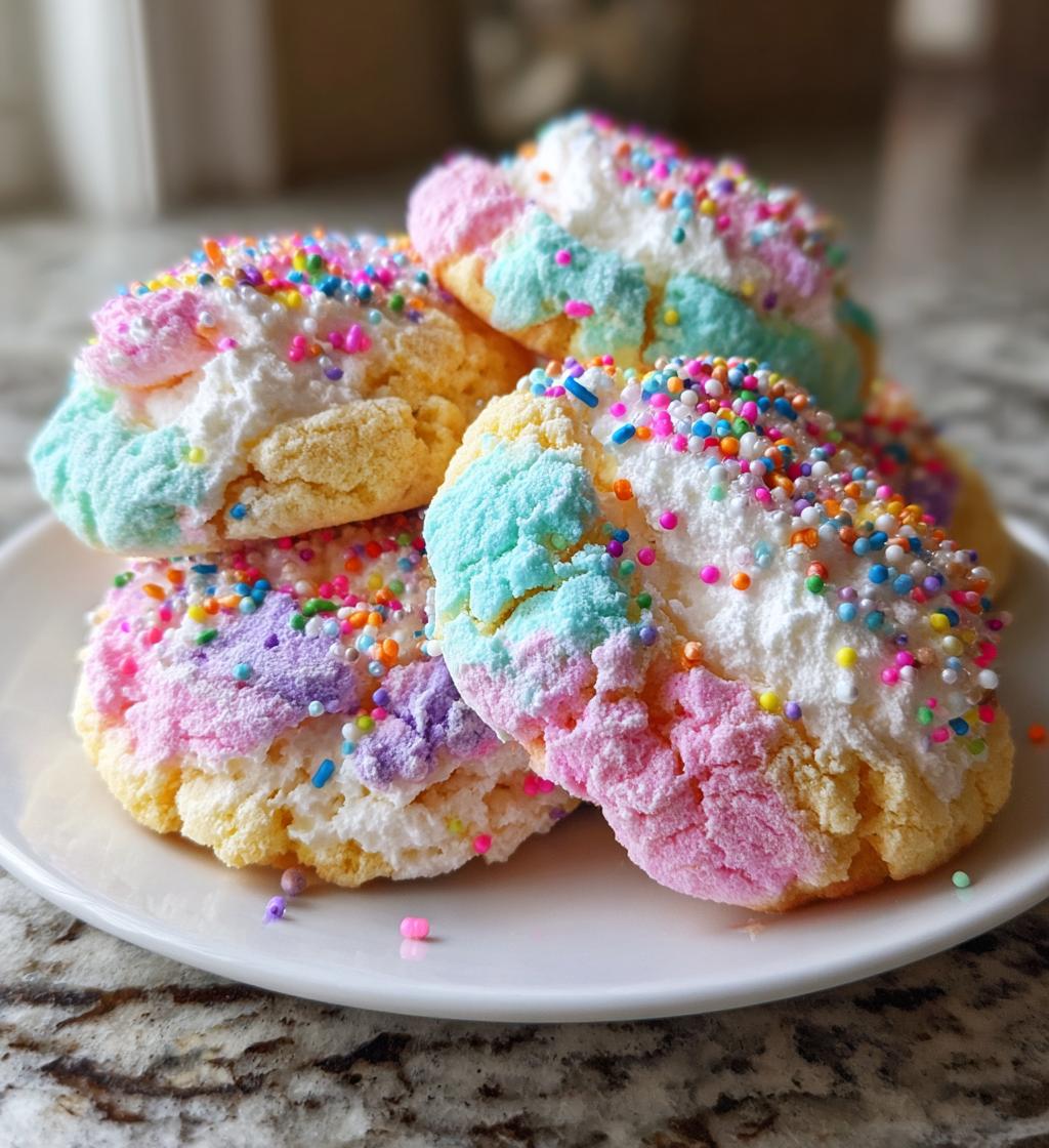 cotton candy cookies