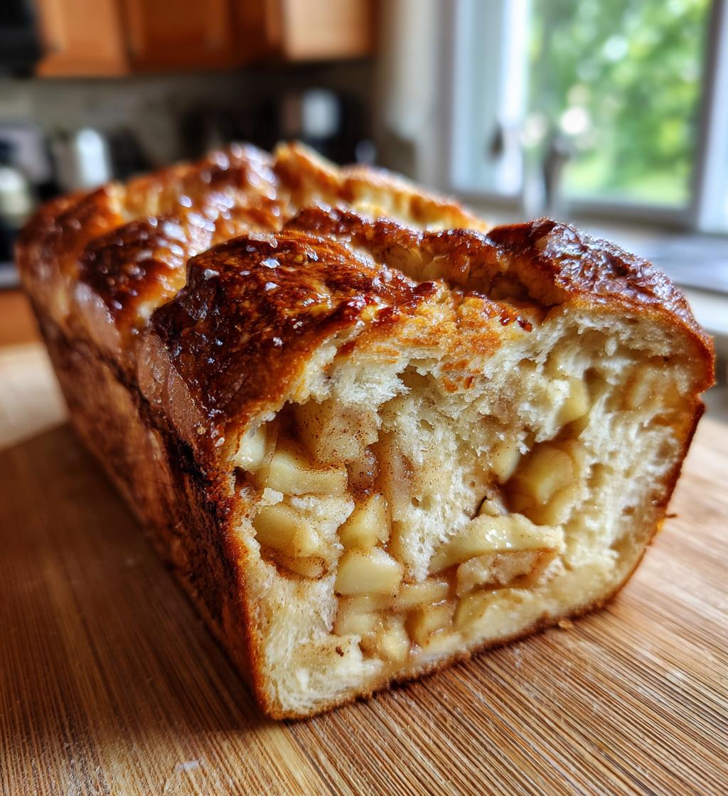 country apple fritter bread - detail 1