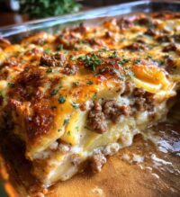 cowboy style beef and potato casserole