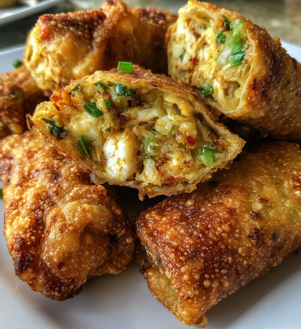 crab cake egg rolls - detail 1