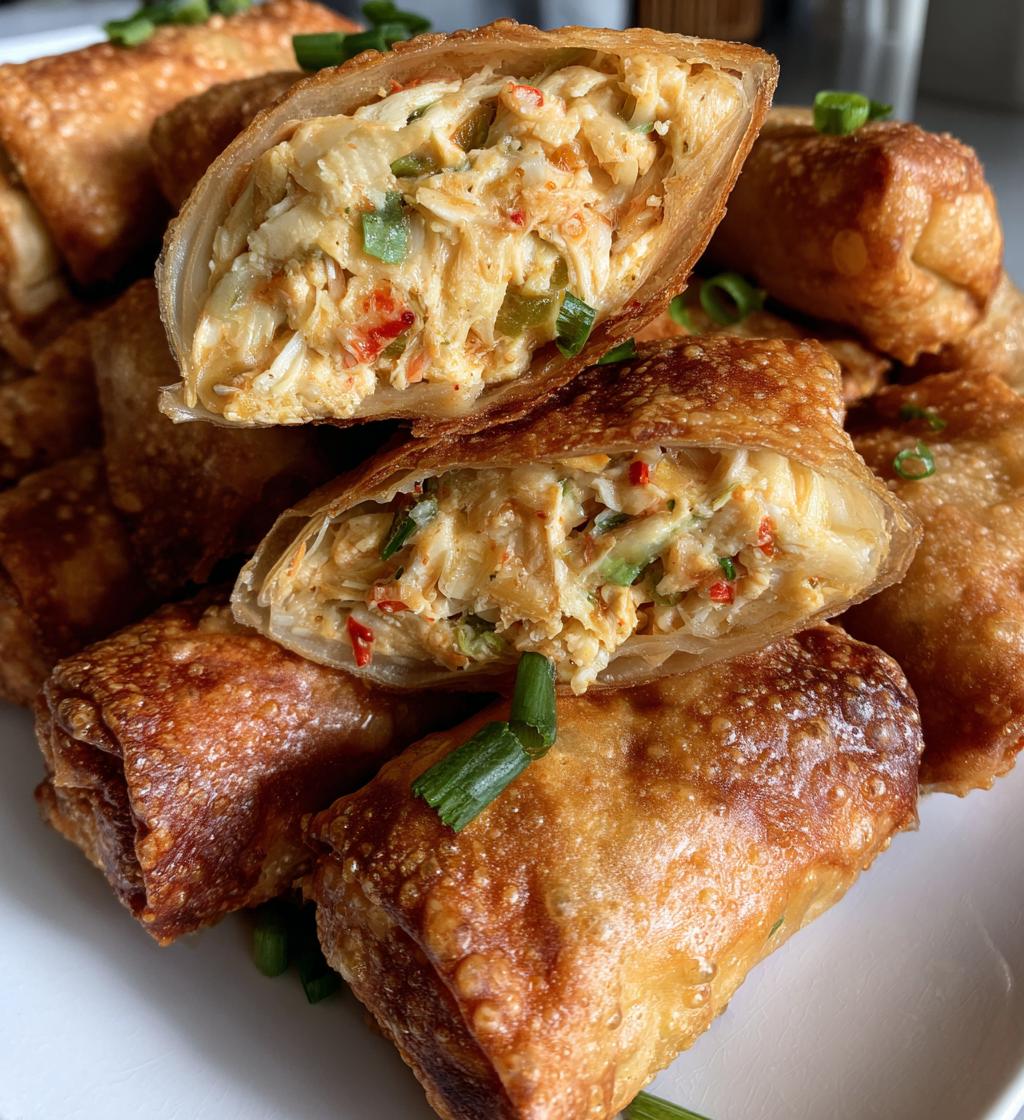 crab cake egg rolls