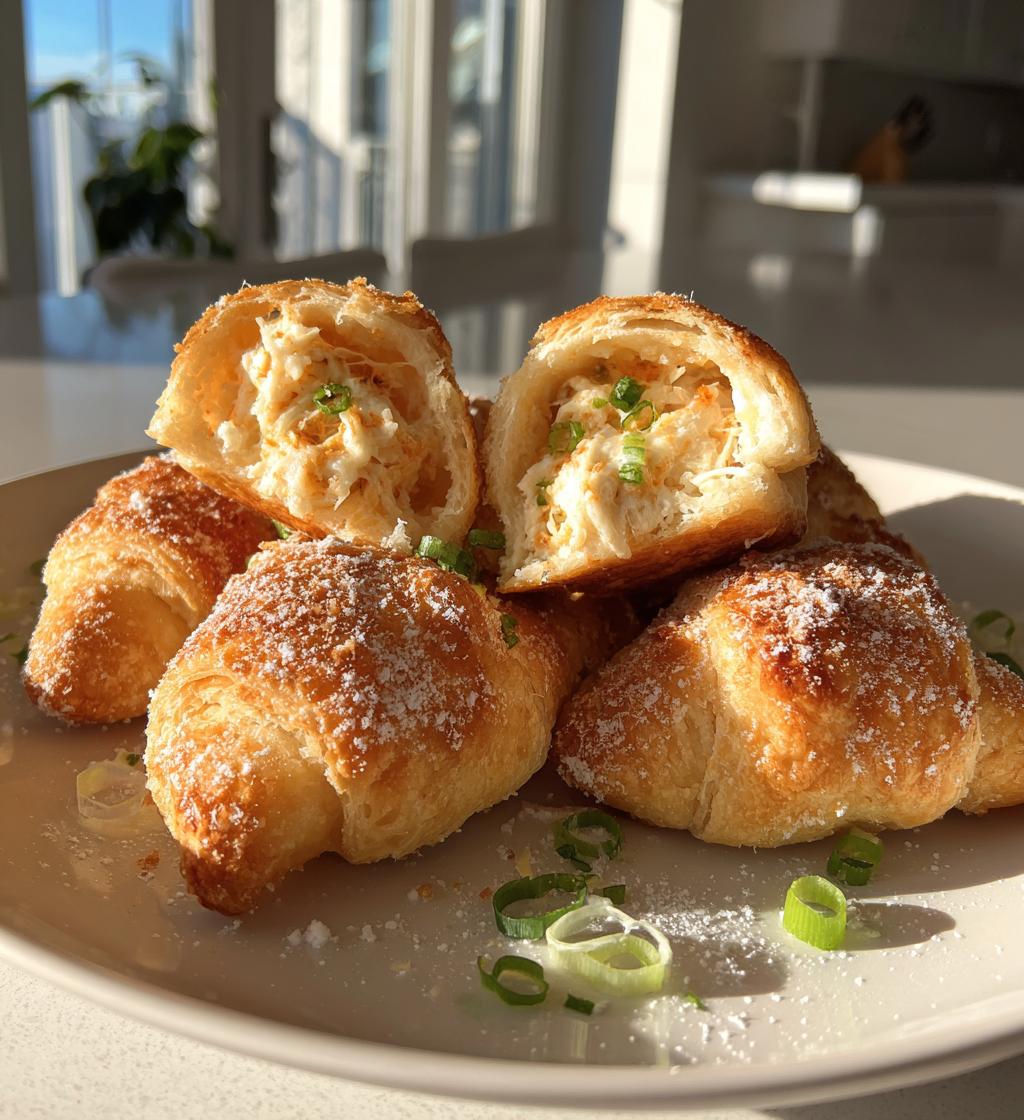 crab cheese stuffed crescent puffs - detail 1