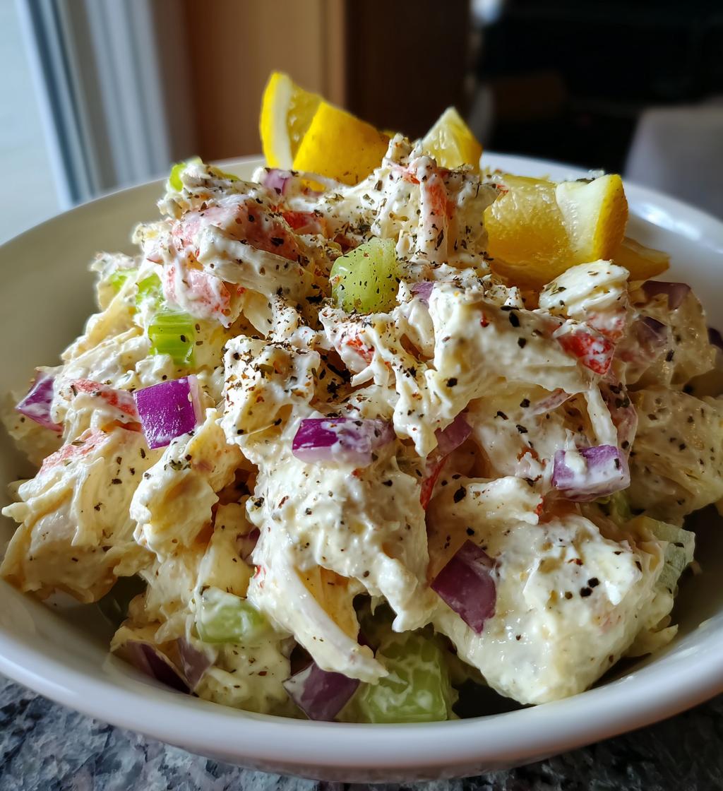 crab salad - detail 1