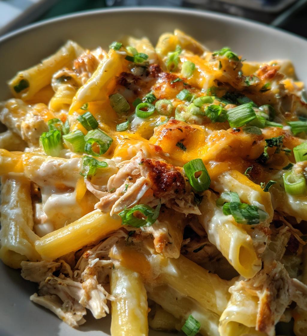 crack chicken penne