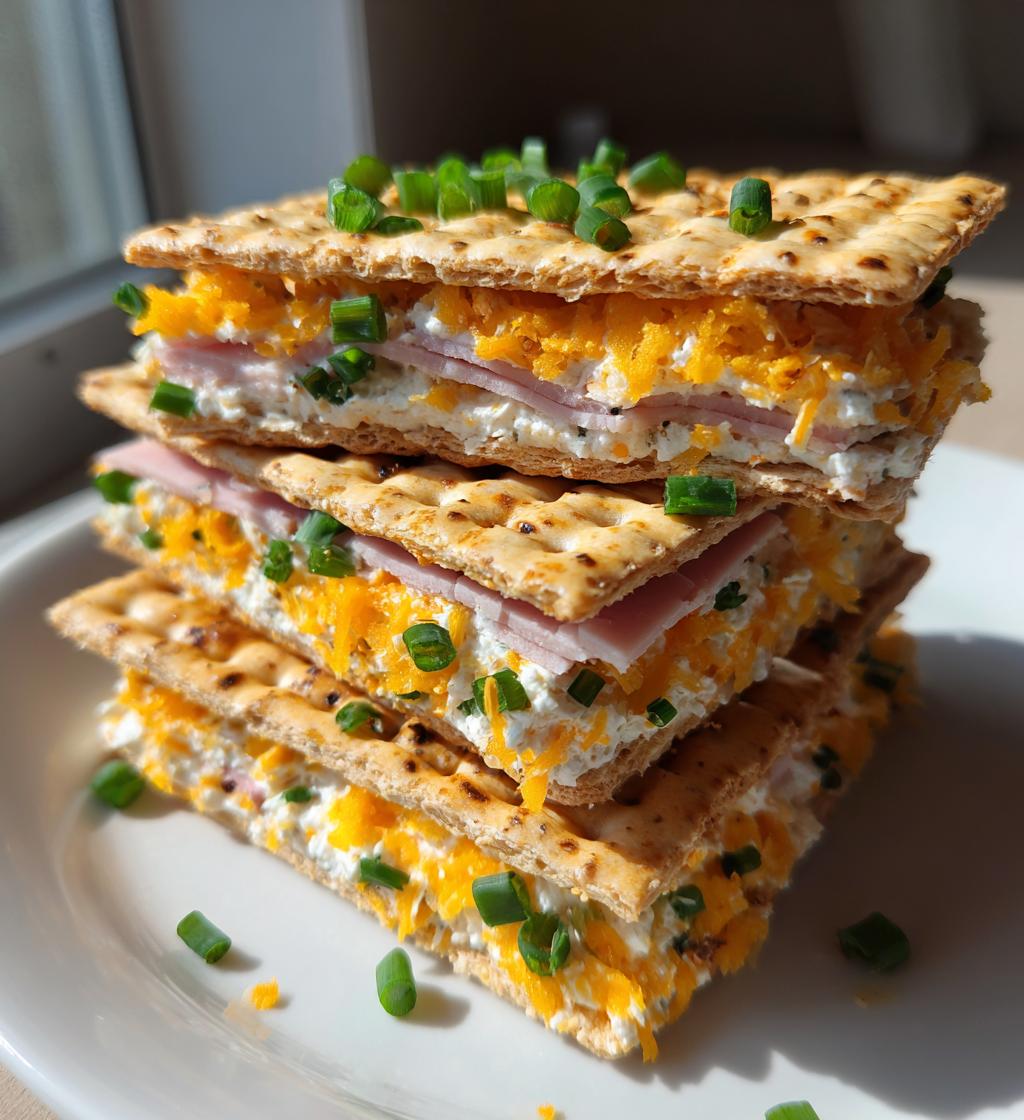 crackers party sandwiches - detail 1