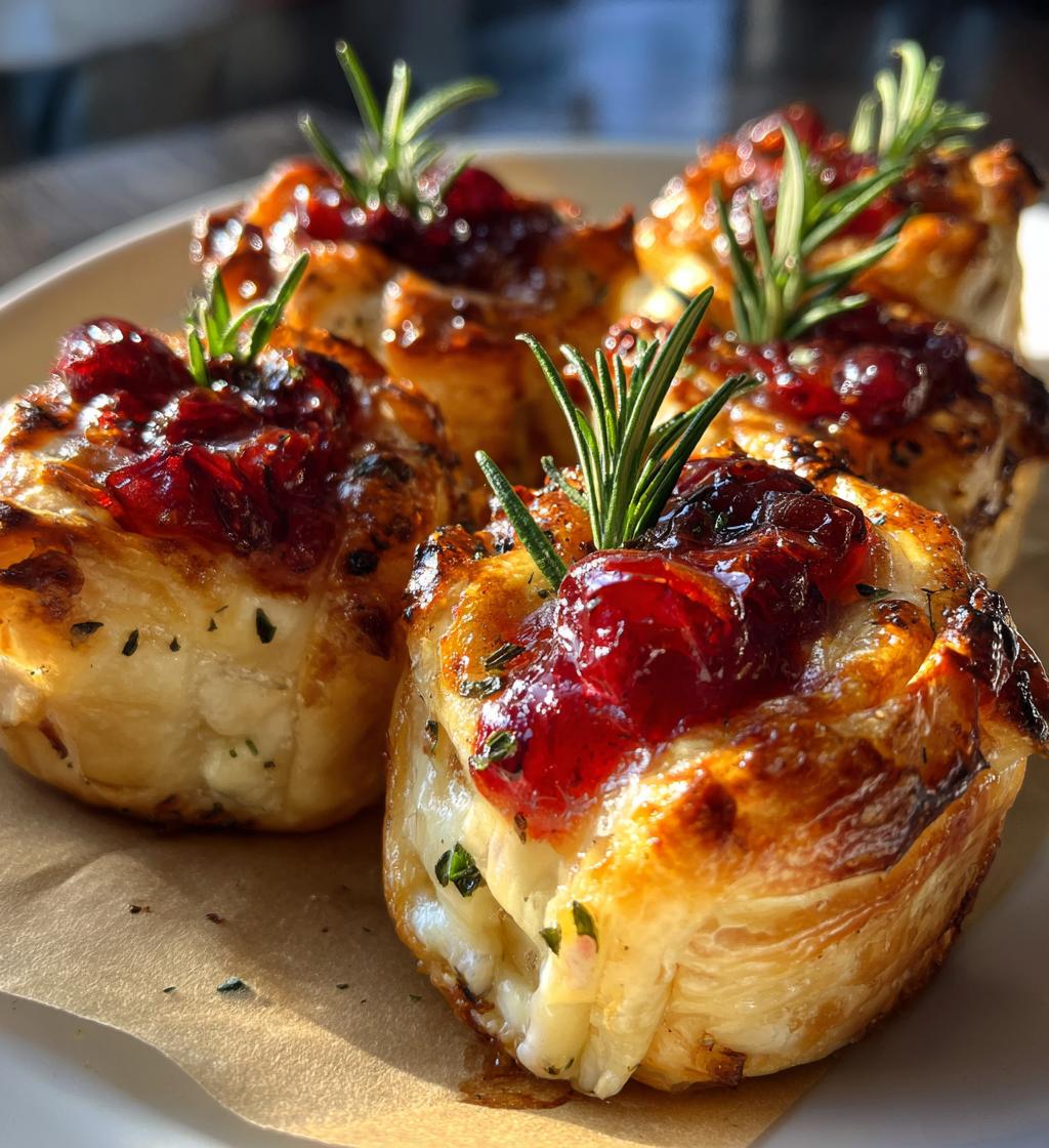 cranberry brie bites