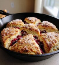 cranberry cinnamon skillet biscuits