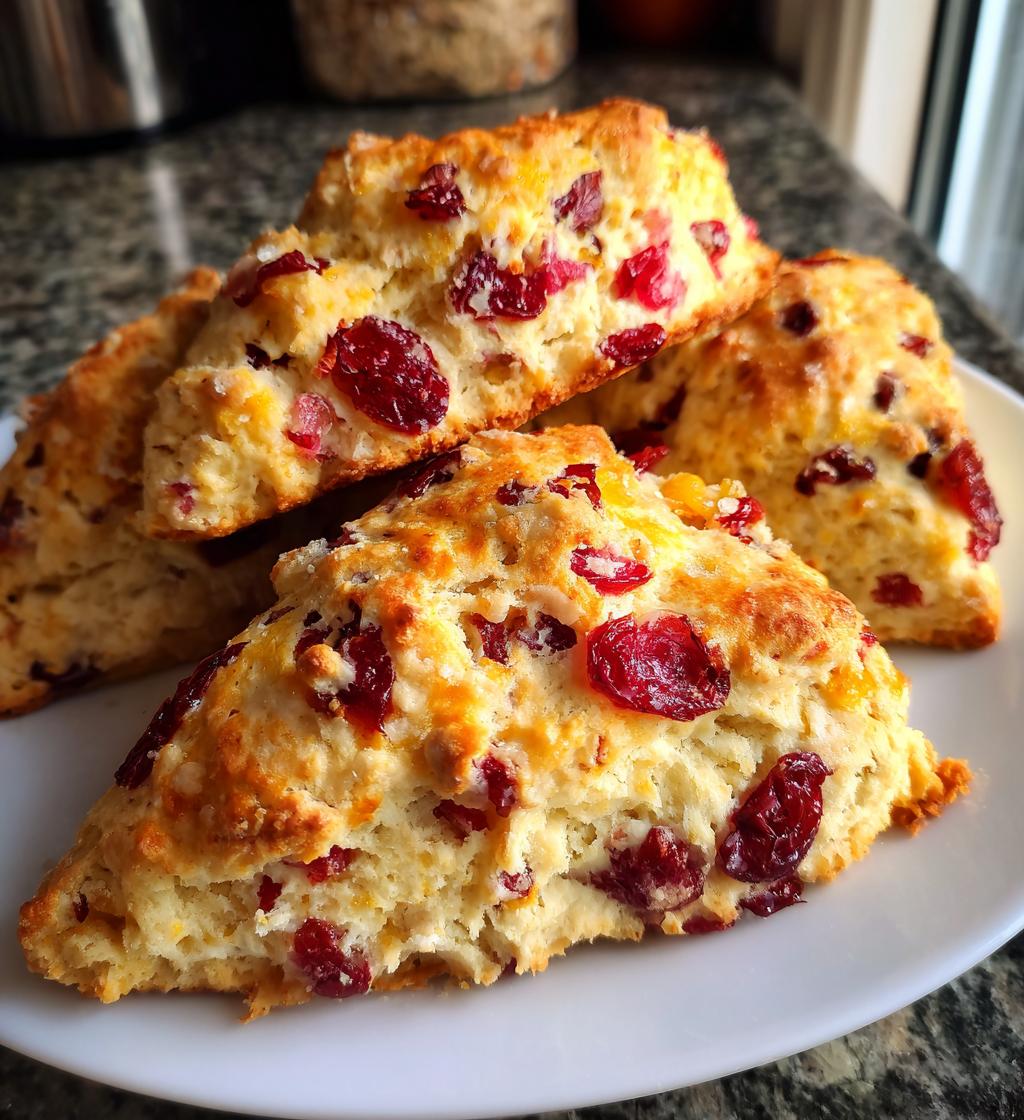 cranberry orange scones