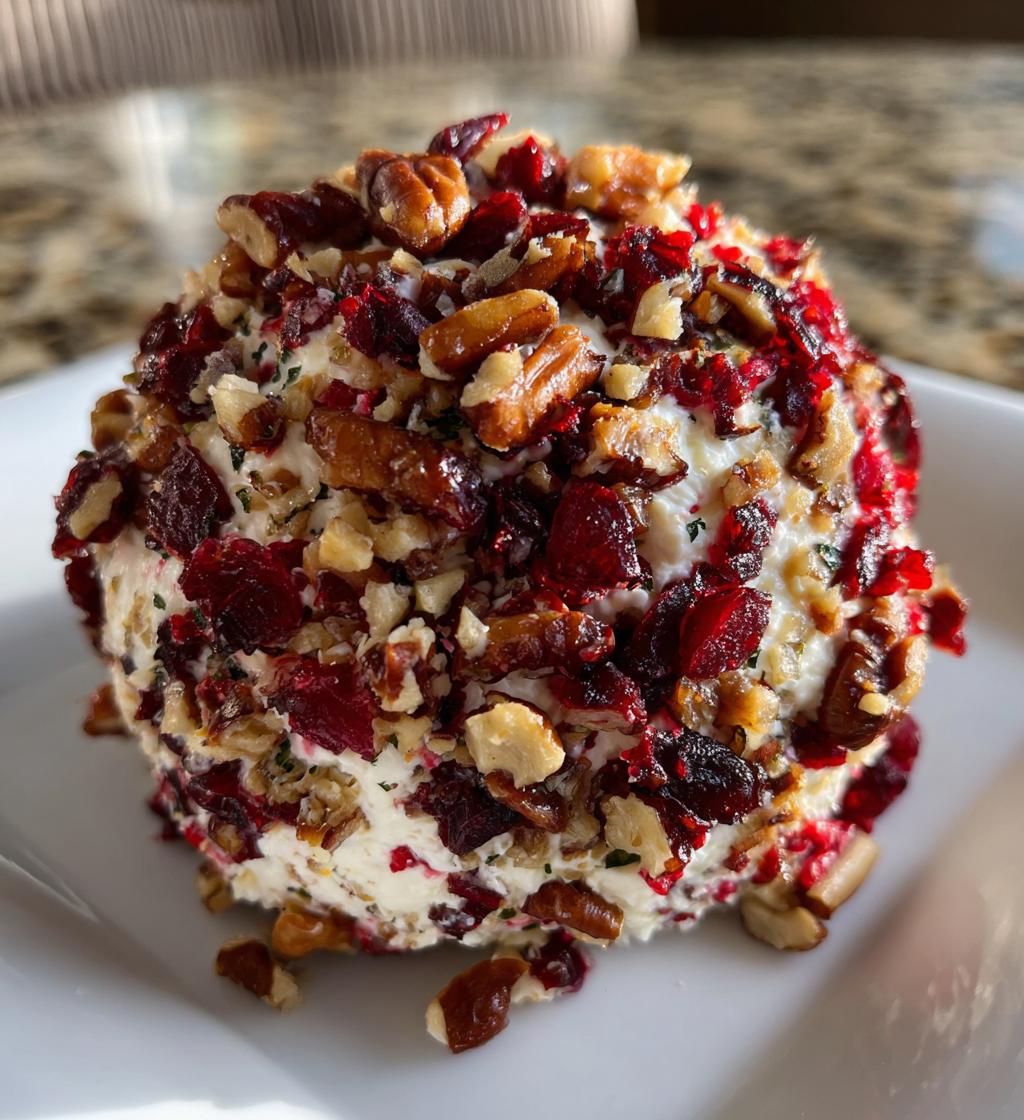 cranberry pecan cream cheese ball