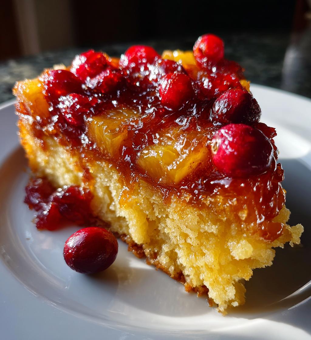 cranberry pineapple upside down cake