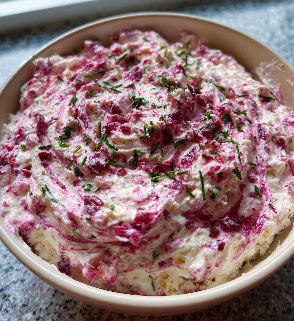 cranberry whipped feta dip - detail 1