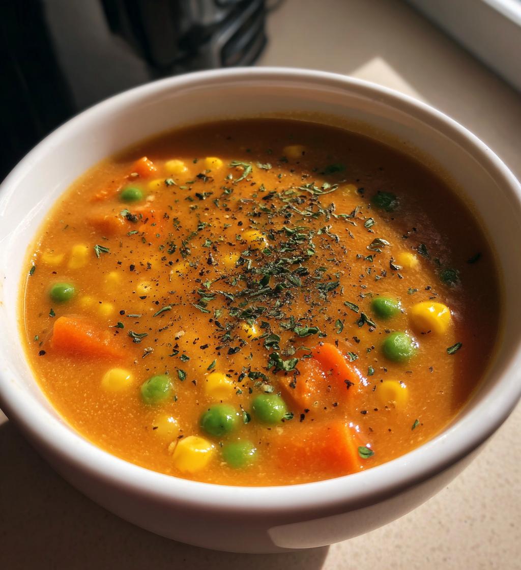cream of vegetable soup - detail 1
