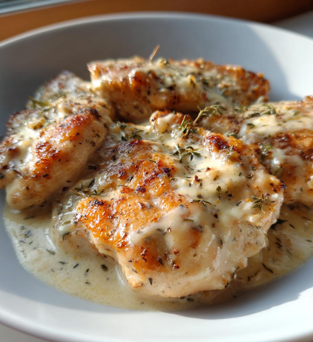 creamy asiago chicken - detail 1