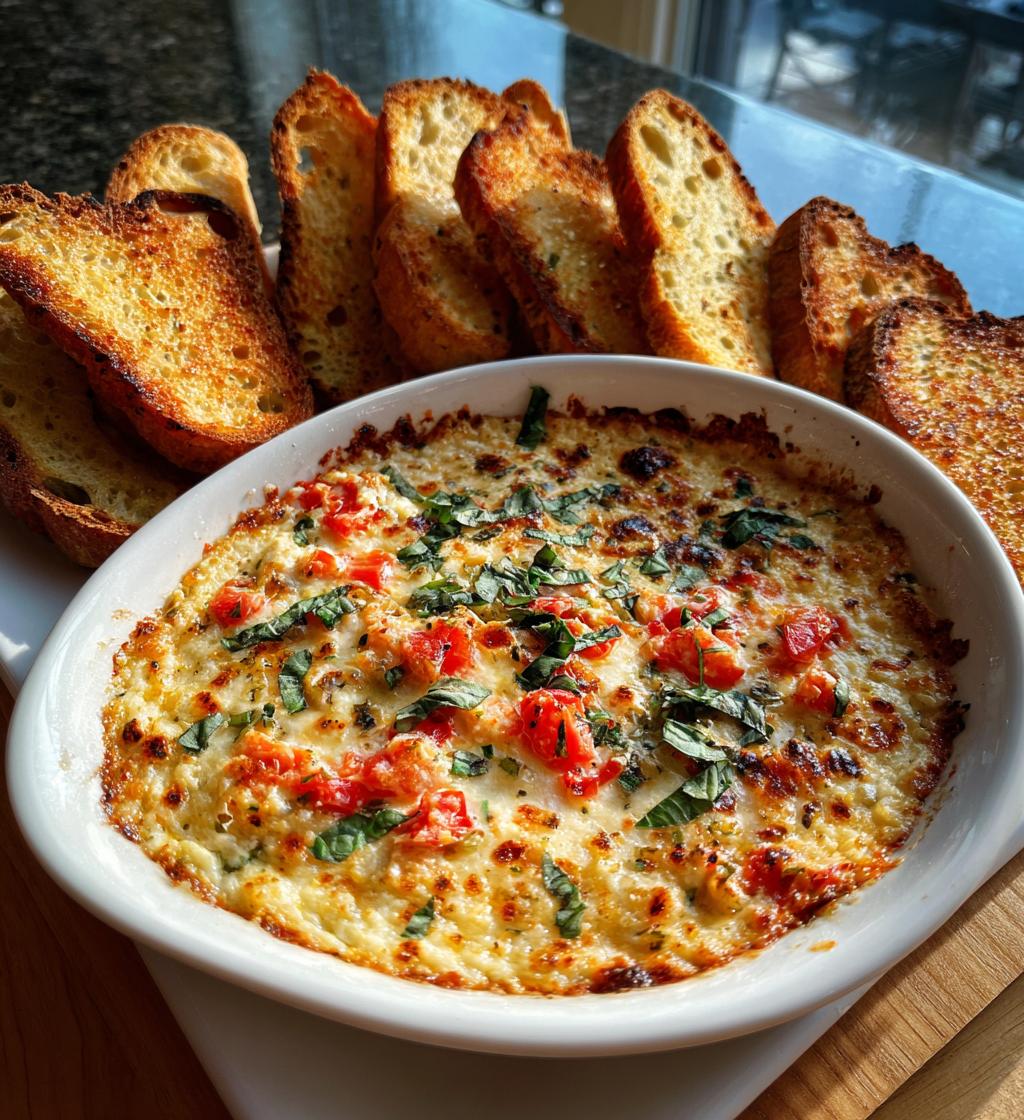 creamy bruschetta dip - detail 1
