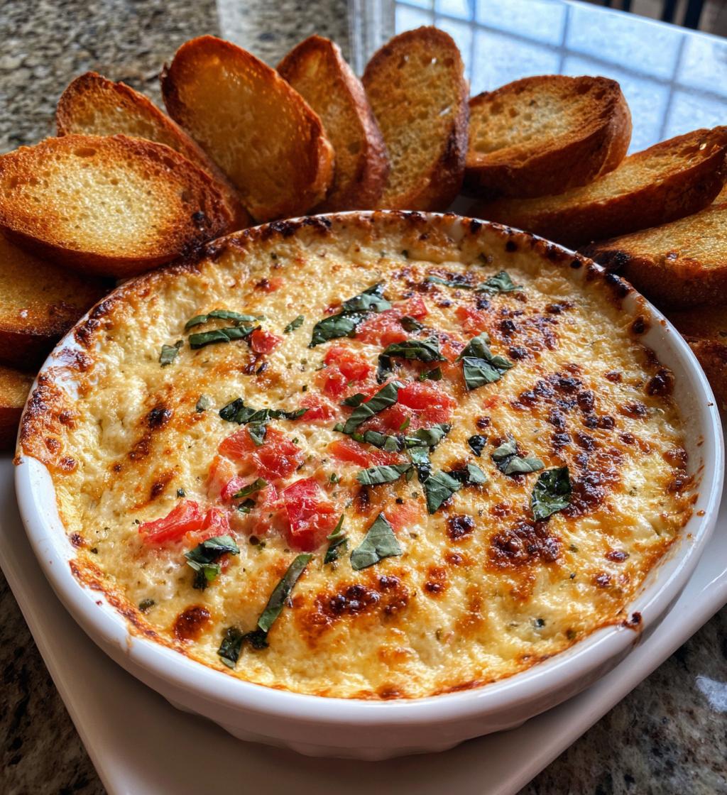 creamy bruschetta dip