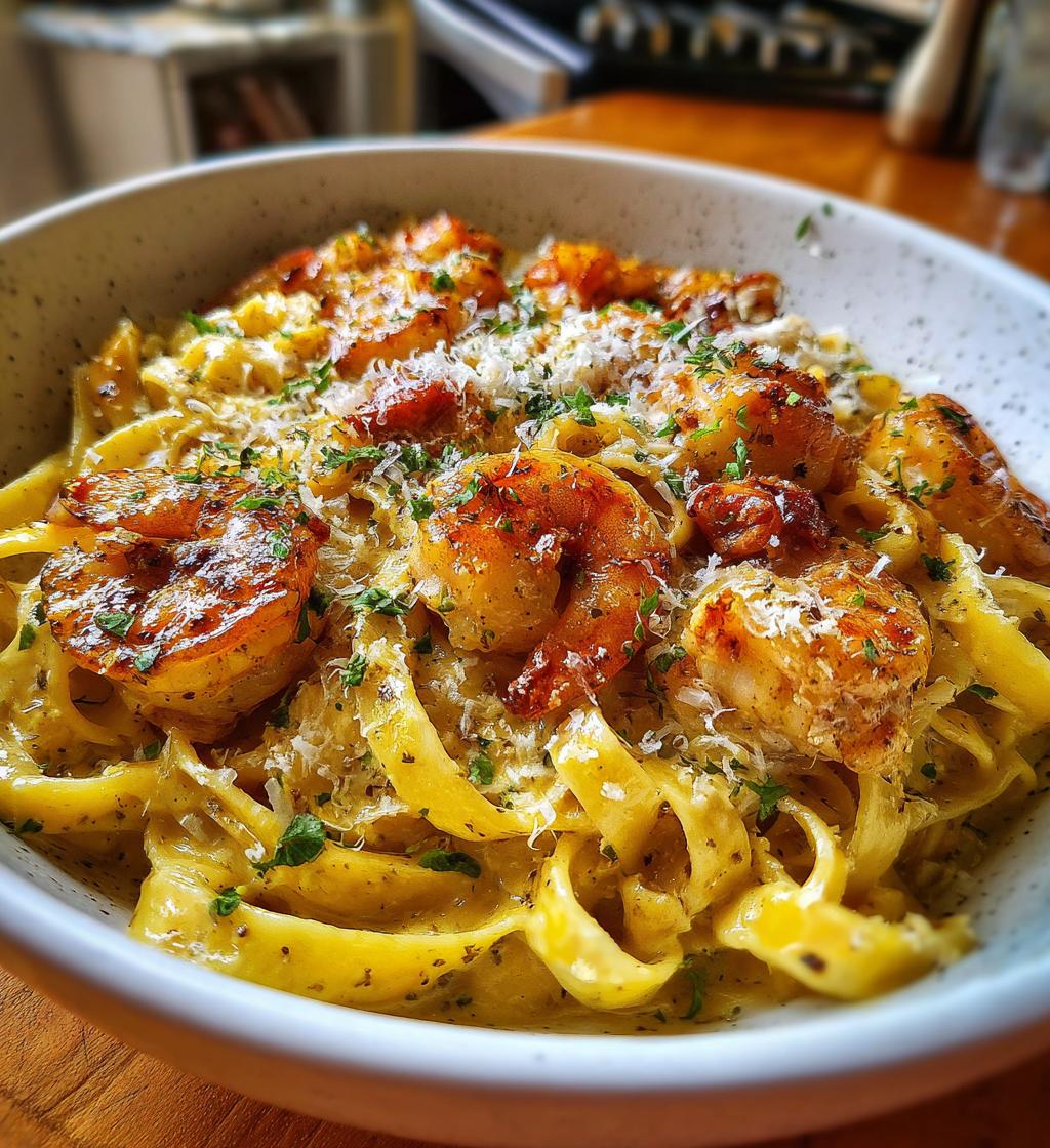 creamy cajun shrimp and chicken pasta
