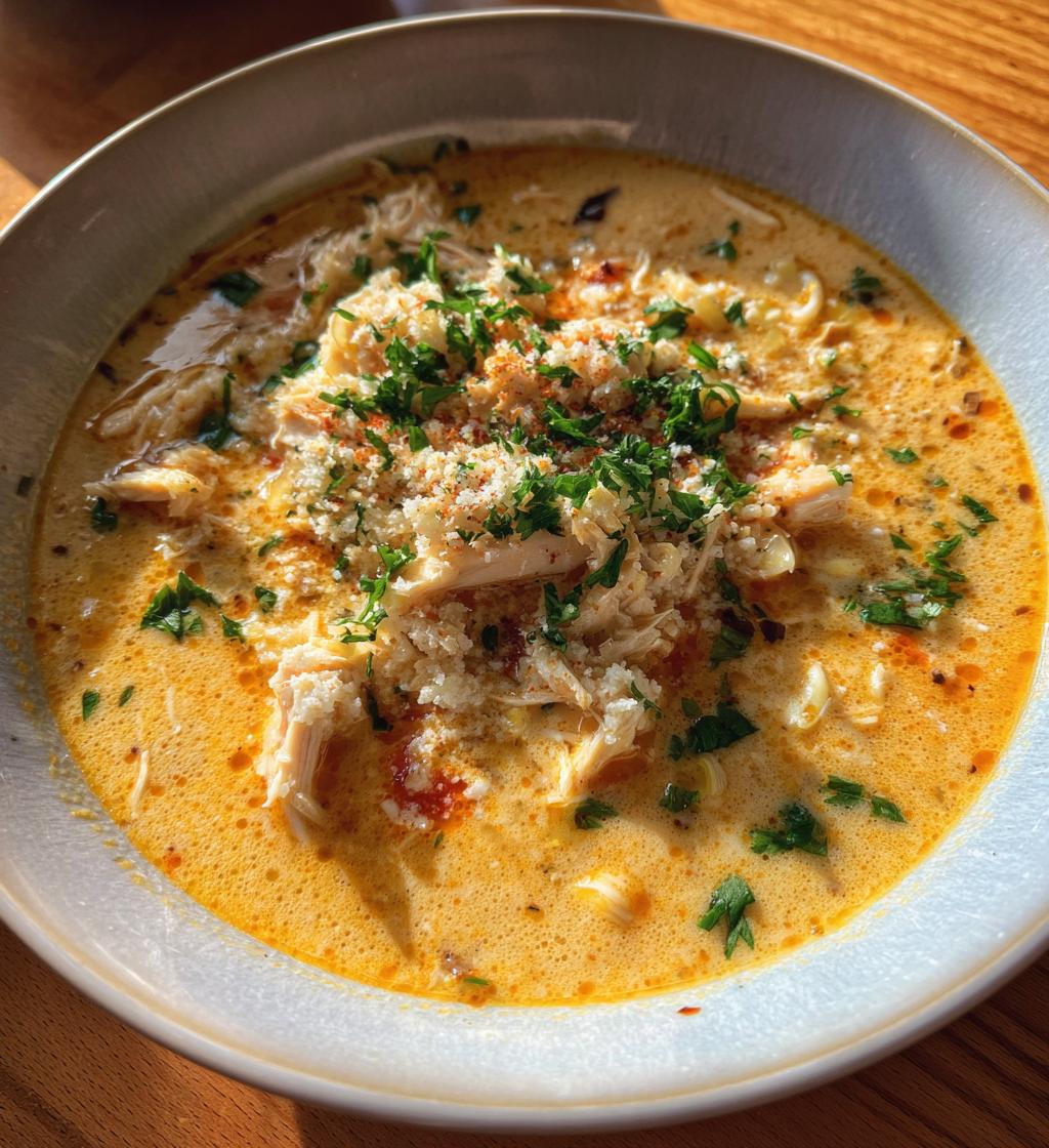 creamy chicken parmesan soup