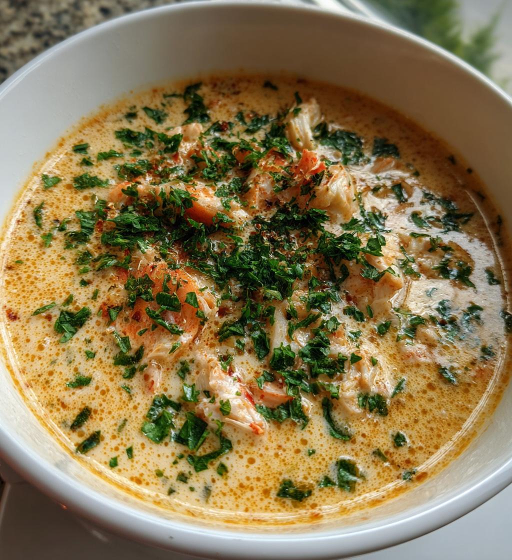 creamy crab bisque