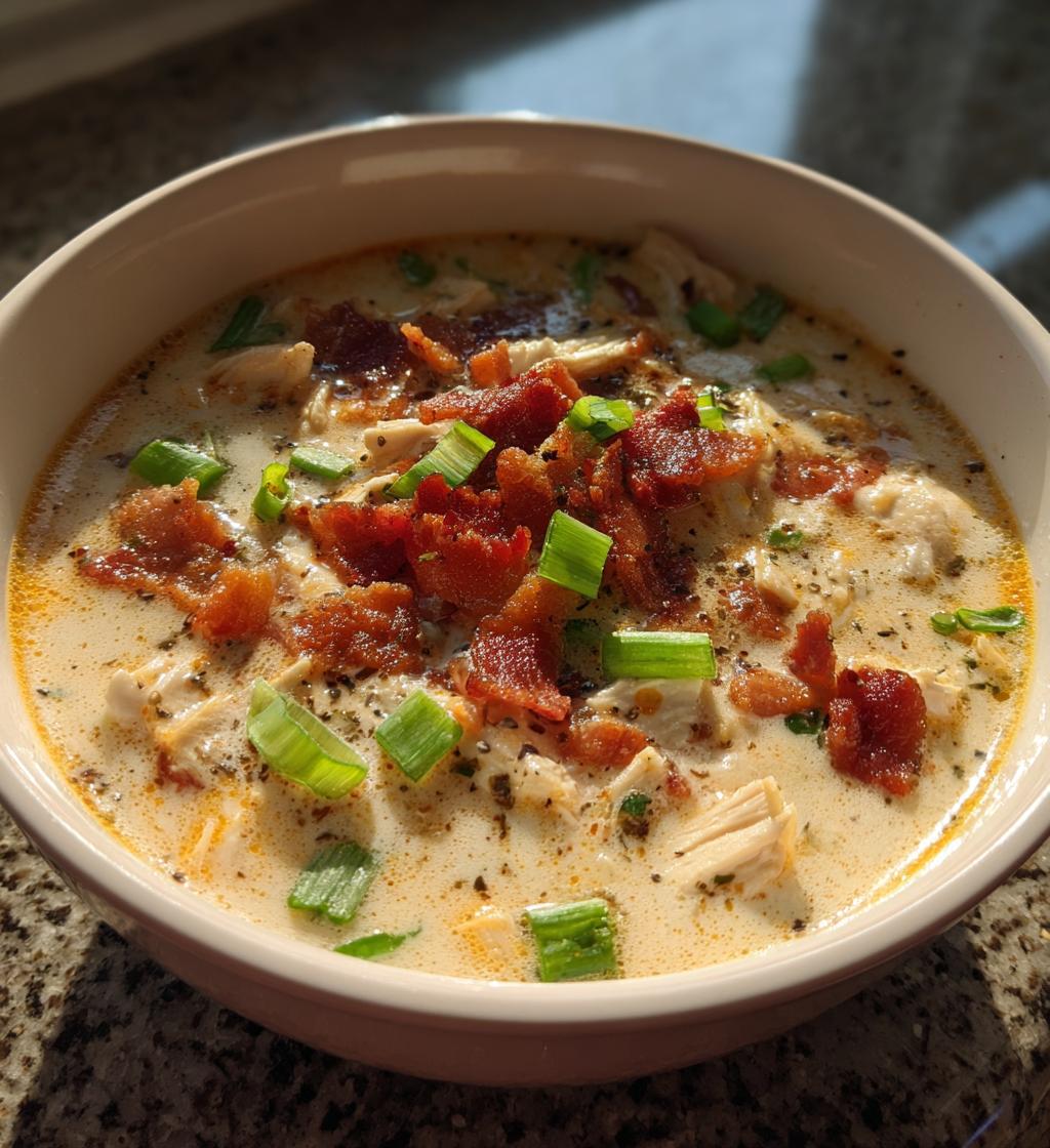creamy crack chicken soup - detail 1